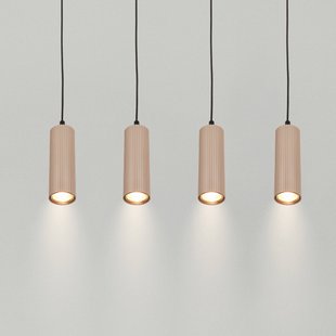 Briloner Hanglamp Ida, beige, 4-lamps, lengte 76 cm, GU10