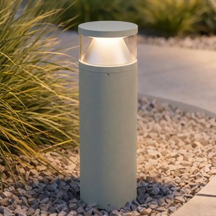 Lucande LED tuinpadverlichting Cylo, saliegroen, 50 cm, IP65