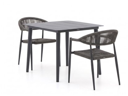 + 15% kassakorting | Manifesto Belpasso/Sora 90cm dining tuinset 3-delig stapelbaar - Laagste prijsgarantie!