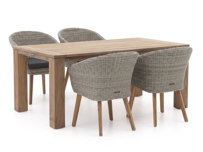+ 15% kassakorting | Intenso Tropea/ROUGH-X 180cm dining tuinset 5-delig - Laagste prijsgarantie!