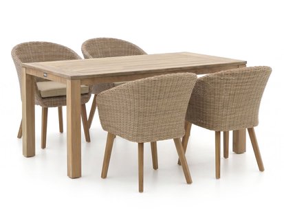 + 15% kassakorting | Intenso Tropea/ROUGH-X 180cm dining tuinset 5-delig - Laagste prijsgarantie!