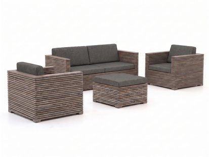 + 15% kassakorting | ROUGH-C stoel-bank loungeset 4-delig - Laagste prijsgarantie!