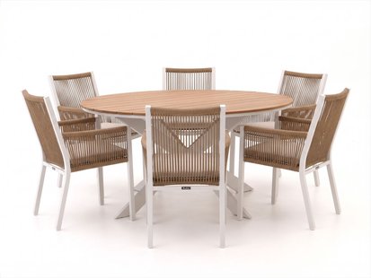 + 15% kassakorting | Manifesto Rivola/Fidenza ø149cm dining tuinset 7-delig - Laagste prijsgarantie!