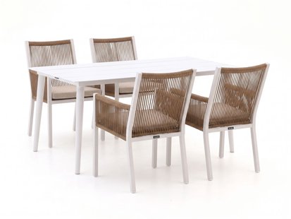 + 15% kassakorting | Manifesto Rivola/Sora 160cm dining tuinset 5-delig - Laagste prijsgarantie!