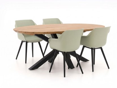 + 15% kassakorting | Hartman Sophie Studio/Stephanie 200cm dining tuinset 5-delig - Laagste prijsgarantie!