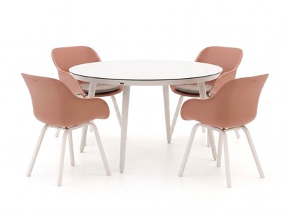 + 15% kassakorting | Hartman Le Soleil Element/Sophie Studio ø128cm dining tuinset 5-delig - Laagste prijsgarantie!