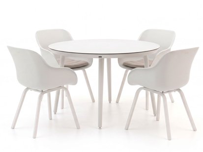 + 15% kassakorting | Hartman Le Soleil Element/Sophie Studio ø128cm dining tuinset 5-delig - Laagste prijsgarantie!