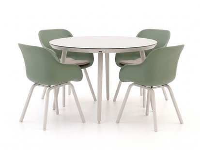 + 15% kassakorting | Hartman Le Soleil Element/Sophie Studio ø128cm dining tuinset 5-delig - Laagste prijsgarantie!