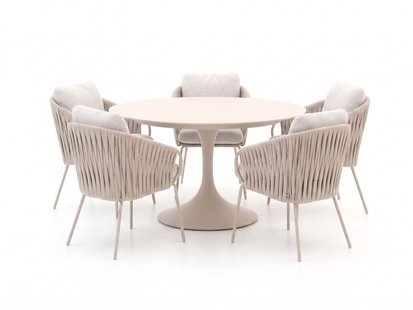 + 15% kassakorting | SUNS Dolce/Nova ø150cm dining tuinset 6-delig - Laagste prijsgarantie!