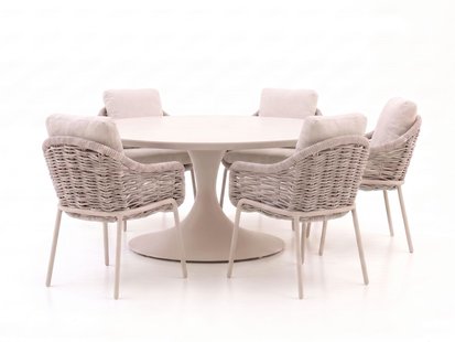 + 15% kassakorting | SUNS Casto/Nova ø150cm dining tuinset 6-delig - Laagste prijsgarantie!