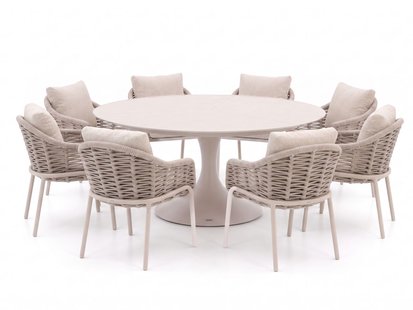 + 15% kassakorting | SUNS Casto/Nova ø170cm dining tuinset 9-delig - Laagste prijsgarantie!