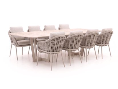+ 15% kassakorting | SUNS Casto/Palermo 280cm dining tuinset 9-delig - Laagste prijsgarantie!