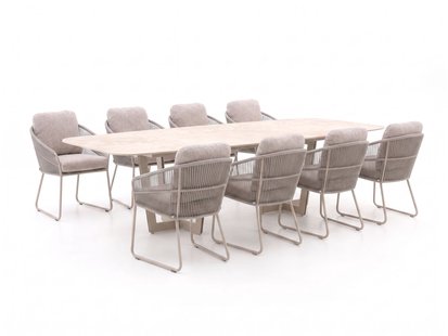 + 15% kassakorting | SUNS Noli/Palermo 280cm dining tuinset 9-delig - Laagste prijsgarantie!