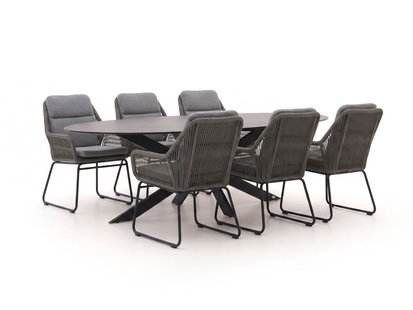+ 15% kassakorting | Intenso Isorella/Furato Ellips 200cm dining tuinset 7-delig - Laagste prijsgarantie!