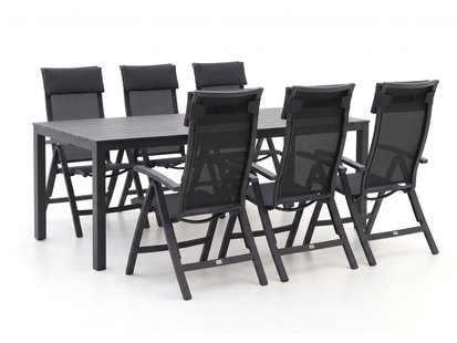 + 15% kassakorting | Bellagio Lugo/Menzano 220cm dining tuinset 7-delig - Laagste prijsgarantie!