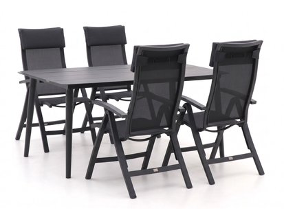 + 15% kassakorting | Bellagio Lugo/Sora 160cm dining tuinset 5-delig - Laagste prijsgarantie!
