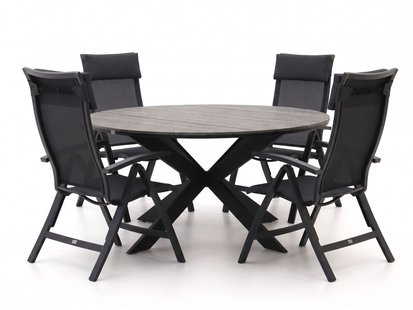 + 15% kassakorting | Bellagio Lugo/Fidenza ø149cm dining tuinset 6-delig - Laagste prijsgarantie!