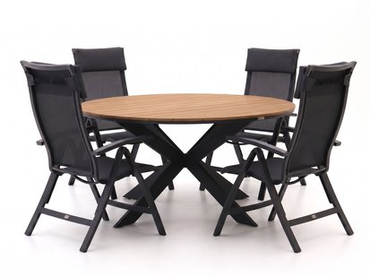 + 15% kassakorting | Bellagio Lugo/Fidenza ø149cm dining tuinset 6-delig - Laagste prijsgarantie!