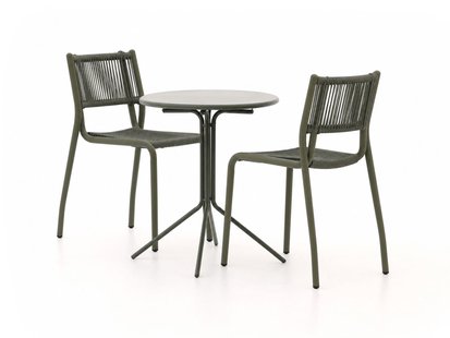 + 15% kassakorting | Manifesto Misurina/Aziano ø60cm dining tuinset 3-delig stapelbaar - Laagste prijsgarantie!