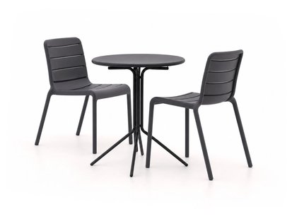 + 15% kassakorting | Forza Narni/Aziano ø60cm dining tuinset 3-delig stapelbaar - Laagste prijsgarantie!