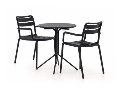 + 15% kassakorting | Forza Vico/Aziano ø60cm dining tuinset 3-delig stapelbaar - Laagste prijsgarantie!