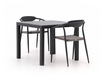 + 15% kassakorting | Manifesto Cavone/Fidenza 90cm dining tuinset 3-delig stapelbaar - Laagste prijsgarantie!