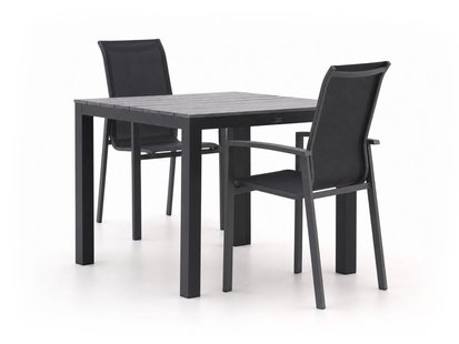 + 15% kassakorting | Forza Centallo/Fidenza 90cm dining tuinset 3-delig stapelbaar - Laagste prijsgarantie!