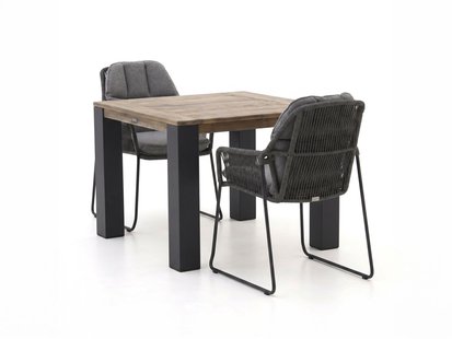 + 15% kassakorting | Tierra Outdoor Rivera/ROUGH-X 100cm dining tuinset 3-delig - Laagste prijsgarantie!