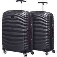 Samsonite Lite-Shock Spinner 55cm Duo Pack Black