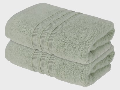 LIVARNO Set van 2 handdoeken 50 x 100 cm (Groen)