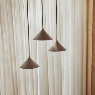 Grasp hanglamp, zandgrijs, Ø 15 cm, stekker - FRANDSEN - Keuken - Designer - Metaal - 1 lamp