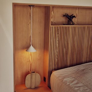 FRANDSEN hanglamp Grasp, mat wit, Ø 15 cm, stekker
