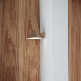 FRANDSEN LED wandlamp op accu Grasp, zandgrijs, breedte 15 cm