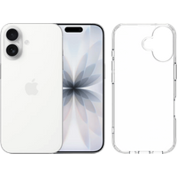 Apple iPhone 17 512GB Wit + BlueBuilt Protective Back Cover Transparant