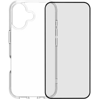 BlueBuilt Protective Back Cover iPhone 17 Transparant + BlueBuilt iPhone 17 Screenprotector Glas