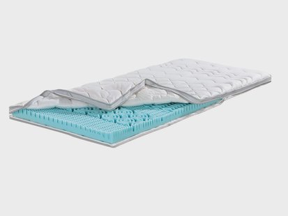f.a.n. Topper XXL Soft Plus, koudschuimkern, hoes met ventilatieband voor optimale ventilatie. (180 x 200 cm)