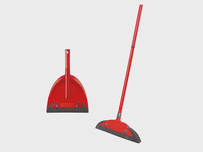 VILEDA Superfeger Classic bezem + stoffer en blik