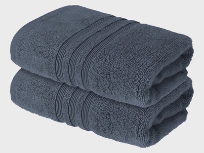 LIVARNO Set van 2 handdoeken 50 x 100 cm (Blauw)