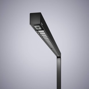 Waldmann LED vloerlamp Straight.single, zwart, 4000K, sensor, 205 cm
