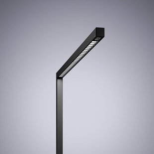 Waldmann LED vloerlamp Straight.single, zwart, 3000K, smart, sensor