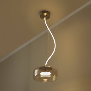 OSRAM LED hanglamp DECOR GLOW, amber/goud, Ø 38 cm, licht naar boven en naar