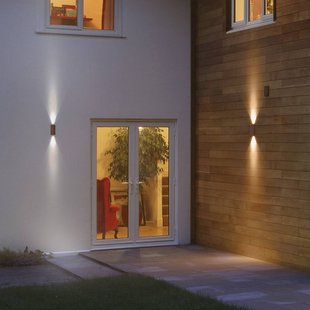 OSRAM LED buiten wandlamp ENDURA STYLE roestkleur 16 cm up/down IP54