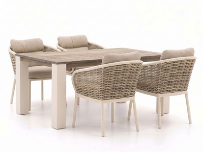 + 15% kassakorting | Apple Bee Pine Key/ROUGH-X 180cm dining tuinset 5-delig - Laagste prijsgarantie!