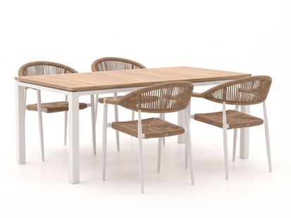 Manifesto Belpasso/Linosa 180cm dining tuinset 5-delig stapelbaar - Laagste prijsgarantie!