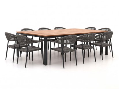 + 15% kassakorting | Manifesto Belpasso/Linosa 240x160cm dining tuinset 11-delig stapelbaar - Laagste prijsgarantie!