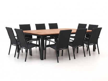 + 15% kassakorting | Bellagio Avio/Linosa 240x160cm dining tuinset 11-delig stapelbaar - Laagste prijsgarantie!