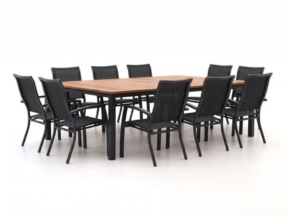 + 15% kassakorting | Bellagio Lugo/Linosa 240x160cm dining tuinset 11-delig stapelbaar - Laagste prijsgarantie!