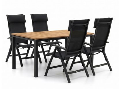 + 15% kassakorting | Bellagio Lugo/Linosa 180cm dining tuinset 5-delig verstelbaar - Laagste prijsgarantie!