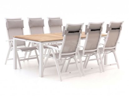 + 15% kassakorting | Bellagio Lugo/Linosa 240cm dining tuinset 7-delig verstelbaar - Laagste prijsgarantie!