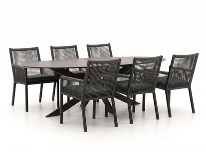 + 15% kassakorting | Manifesto Rivola/Furato ellips 200cm dining tuinset 7-delig - Laagste prijsgarantie!